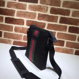 Top Quality Gucci Web GG Supreme Flat Messenger Replica 471454 Bag