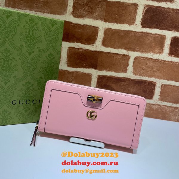 China Gucci Outlet Diana continental wallet 658634 leather Replica