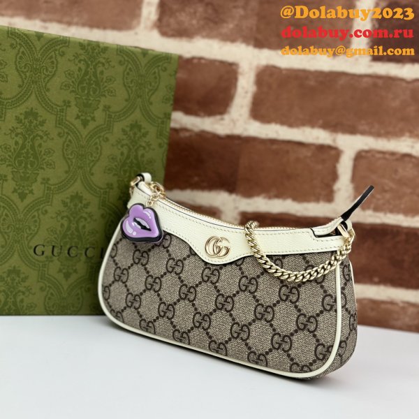 Inspired Gucci 784732 GG Super Mini Shoulder Charm Bag