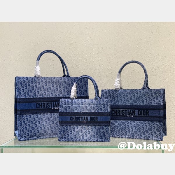 Luxury Dior Book Tote denim 2024 new bag