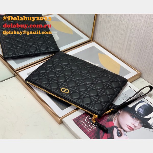 Where to buy Faux Dior Clutch Copy Bags 2022 Black Dolabuy