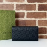 Gucci GG Emblem Continental Wallet Continental Knockoff 815922