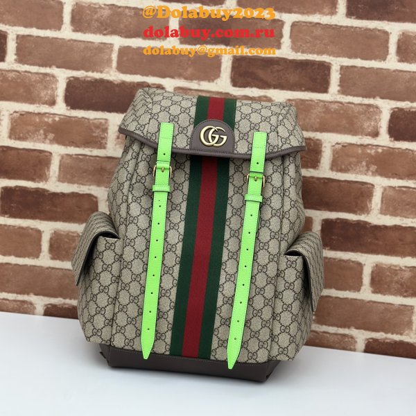 Gucci GG Supreme Ophidia Inspired Backpack 7 Star 598140 Straps