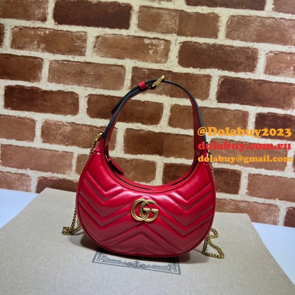 Gucci Best 699514 GG Marmont half-moon-shaped Replica bag