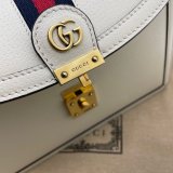 Gucci Black/Cream Ophidia small top handle Replica bag