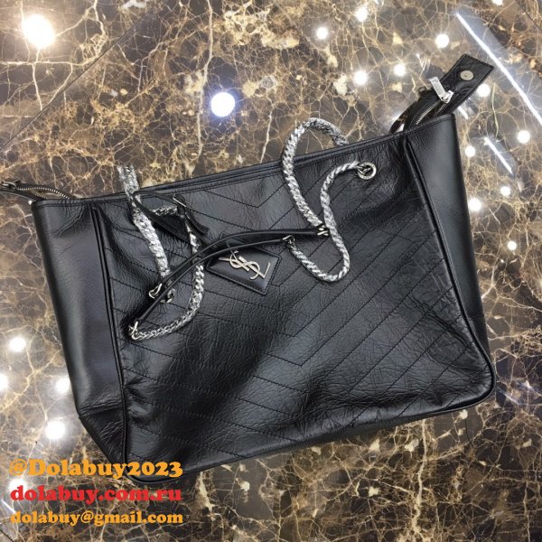 YSL 504867 Replica Saint Laurent Niki Shopping Bag Black Vintage