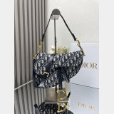 Our Christian Dior Designer Copy Saddle 19.5/25.5Cm Navy Bags