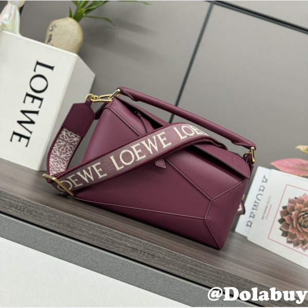 Inspired Loewe Small #262484 Puzzle Edge Bag Calfskin 24CM