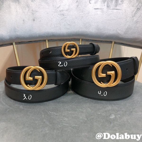 Gucci Belt With Double G Buckle 20mm,30mm,40mm Black Luxury