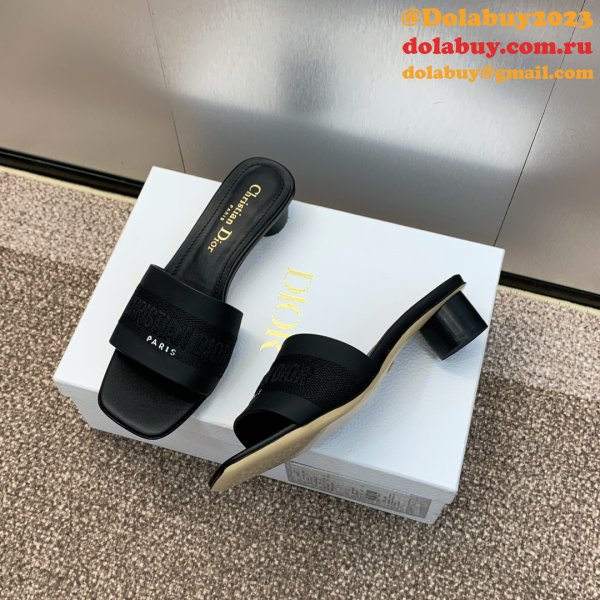 Top Quality DIOR Dway Heeled Slide