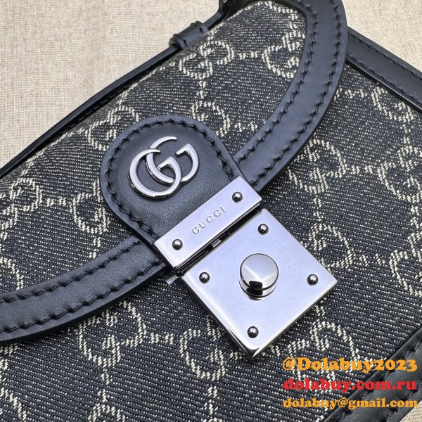 Knockoff Ophidia GG Gucci Black 696180 Shoulder Bag