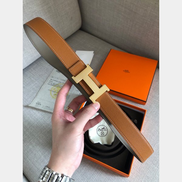 Replica Hermes Belts Reversible Leather Strap 32mm Designer Fake Store