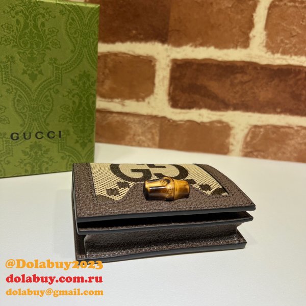 UK Gucci Replica 658244 Diana Jumbo GG Card Case for sale