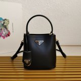 Platinum Prada 1BA373 Panier Saffiano Leather Perfect Replica Bag