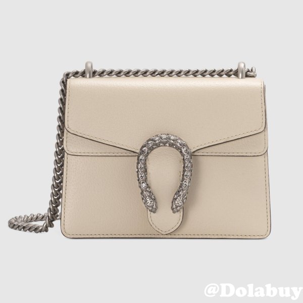 Buy Online Gucci Dionysus GG Surpeme Mini 421970 White Bag