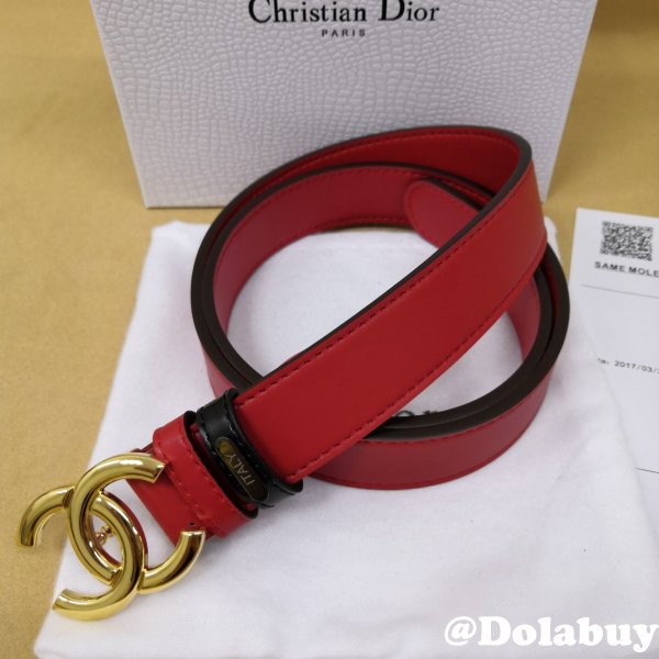 Best Replica CC Double C Belt Red 1153