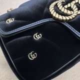 Affordable 446744 Black Marmont Top-Quality Fake Gucci Bags