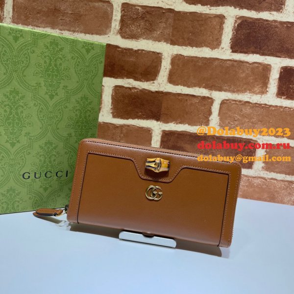 China Gucci Outlet Diana continental wallet 658634 leather Replica