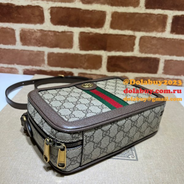 1:1 Mirror Gucci Replicas Ophidia 739392 Shoulder With-Web Bag