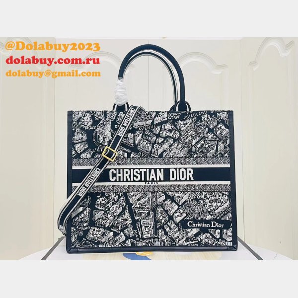 Luxury Dior Book tote with strap new 1286 all size