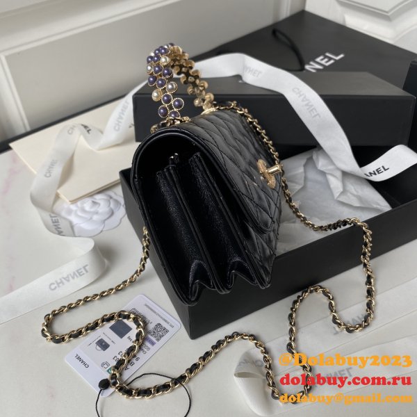 Designer Replicas AP3803 Clutches Shiny Perfect Chain Bag