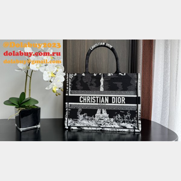 Top Quality CD Book Tote Fake 36CM Christian Dior Bags