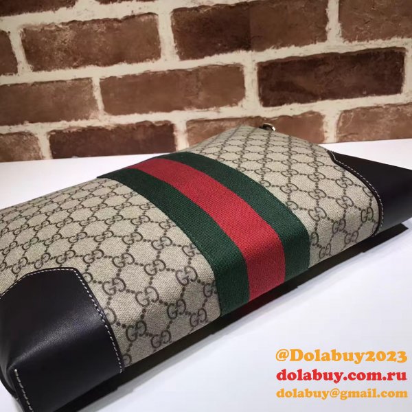 7 Star Gucci Fake 474139 GG Supreme Wide Messenger