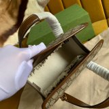 Replica Gucci Horsebit 1955 mini top handle Beige 645453 bag