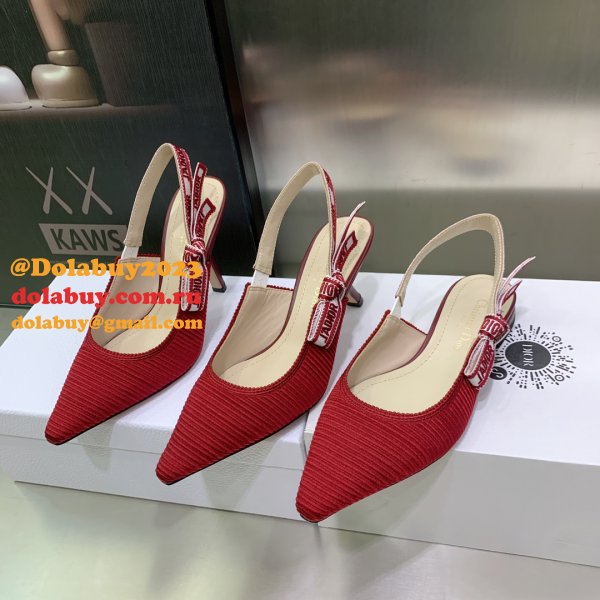 Dior J'Adior Slingback Replica Macrame Pumps Shoes