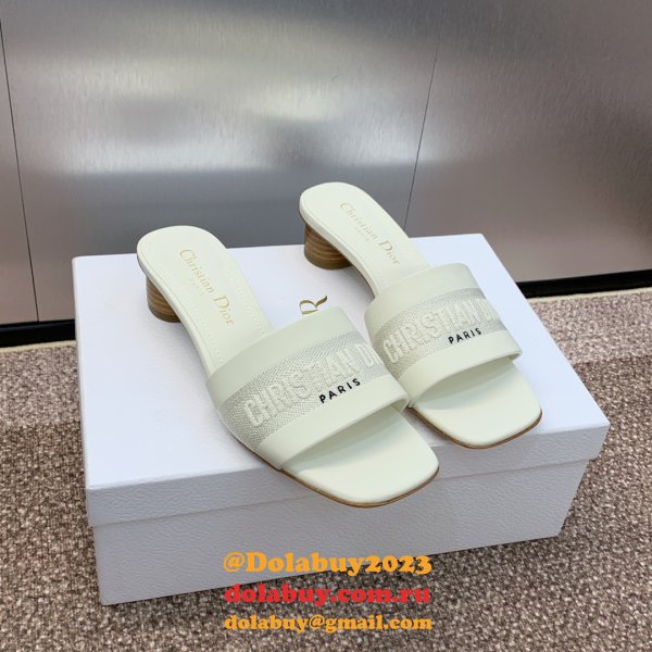 Top Quality DIOR Dway Heeled Slide