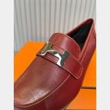 7 Star full leather loafer hermes shoes