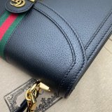 Gucci Black/Cream Ophidia small top handle Replica bag