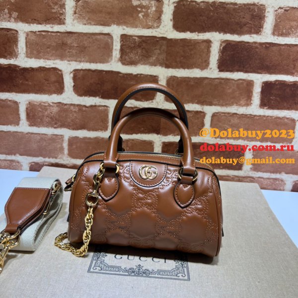 Gucci Best Perfect GG matelassé leather top handle 702251 Replica bag