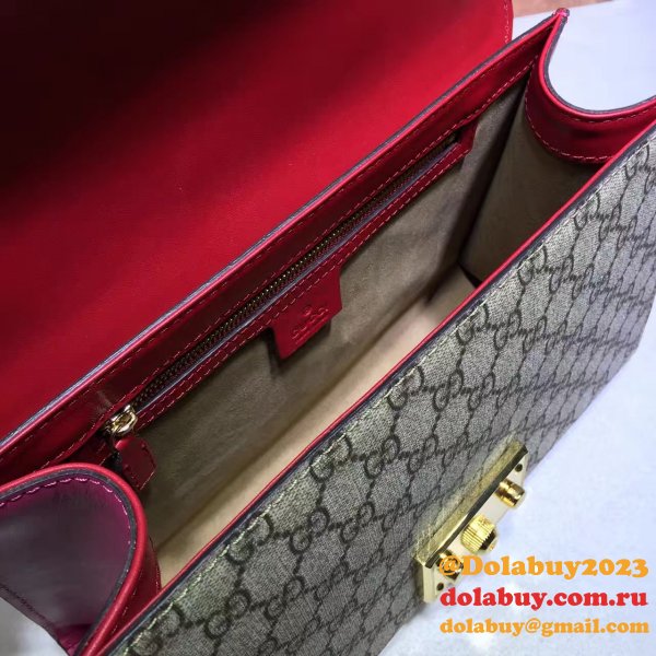 Top Quality Gucci Replicas Padlock small GG shoulder 409486 bag